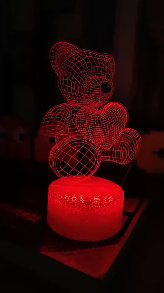 3D Acrylic USB LED Neon Night Light Decoration