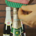针织圣诞节红酒套