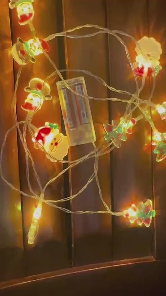 Christmas Hanging LED Ornament String Light Decorations