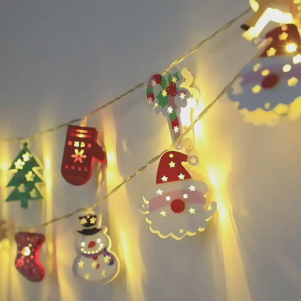 Christmas Hanging LED Ornament String Light Decorations