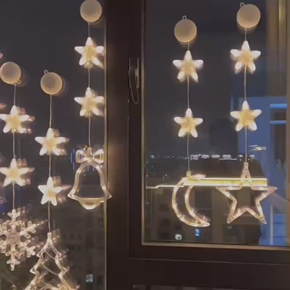 3-Piece LED Star Christmas Lights