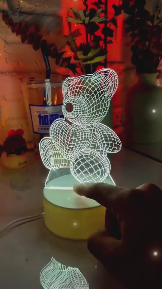 3D Acrylic USB LED Neon Night Light Decoration