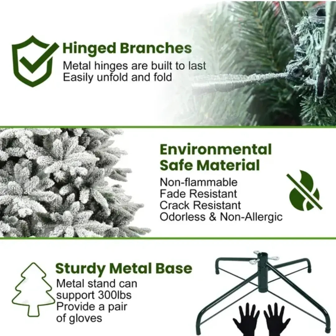 Christmas tree stand with features highlighted on a white background